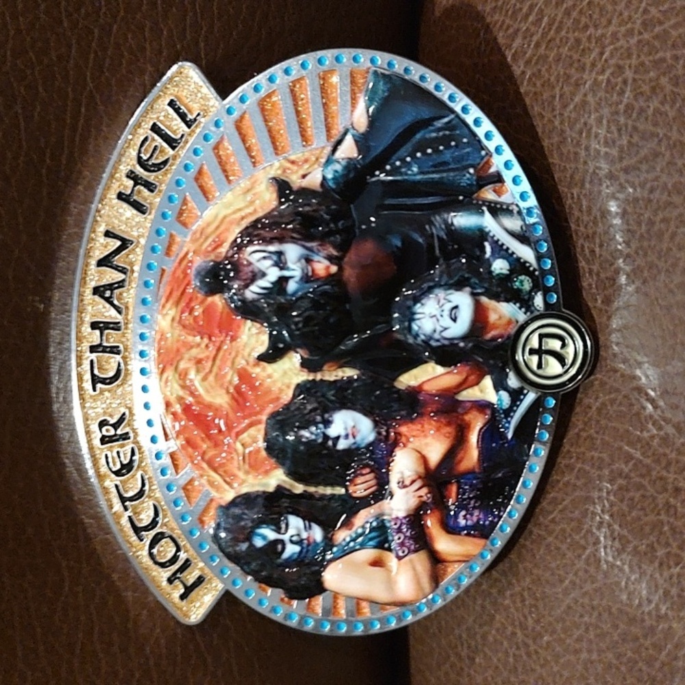 KISS "Hotter than Hell" Collectible Belt Buckle NEW